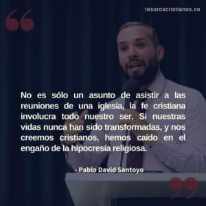 La Fe Cristiana Involucra todo Nuestro Ser, Nuestras Vidas deben Ser Transformardas