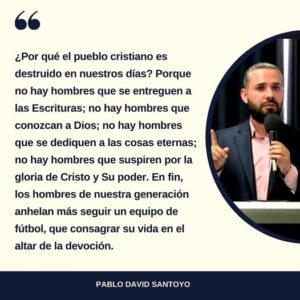 Los Hombres de Nuestra Generación Anhelan Más Seguir un Equipo de Fútbol que Consagrar su Vida en el Altar de la Devoción